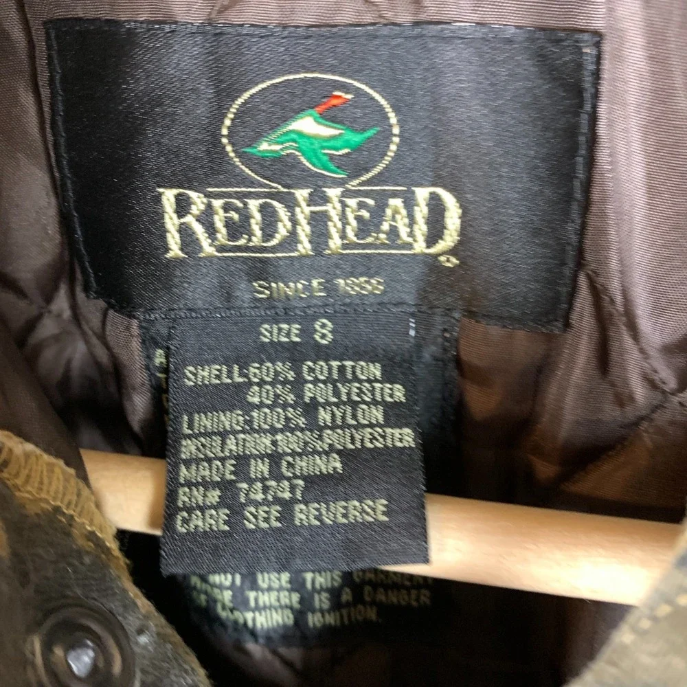 Redhead Kids 8 Insulated Coverall Mossy Oak Breakup Camo Hunting Camp‎ Ranch
